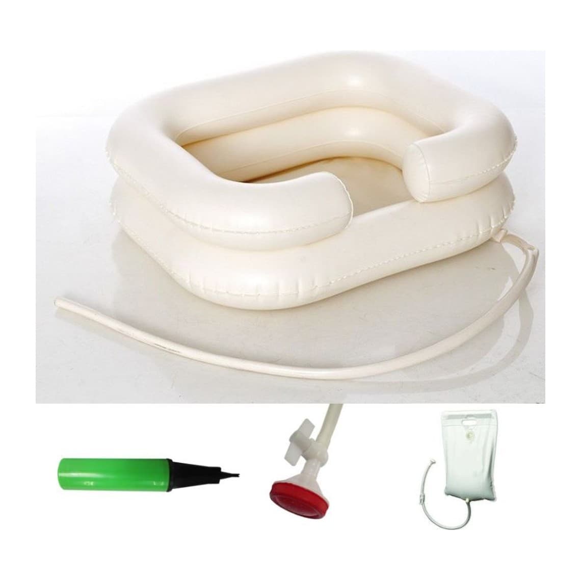 Lava Pelo Portatil Inflable Con Ducha
